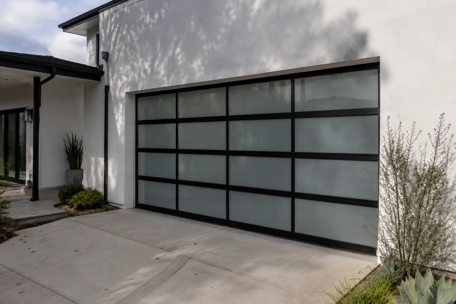 Modern sectional garage door for professional property service